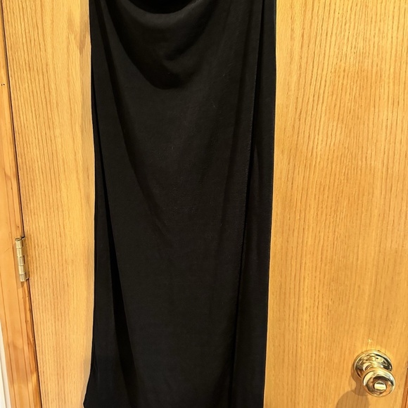 Vintage JKLA Black Maxi Skirt with slit - Picture 1 of 4